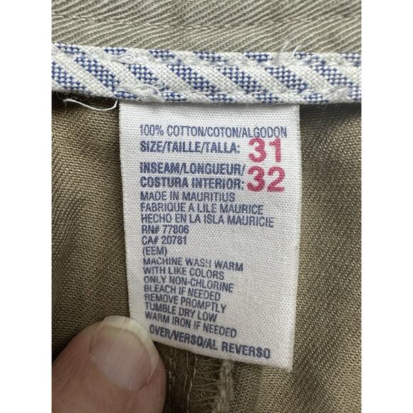 Men's NWT Tommy Hilfiger Size 31x32 Pants Tan Chino Khaki Office Dress Classic - Picture 7 of 14